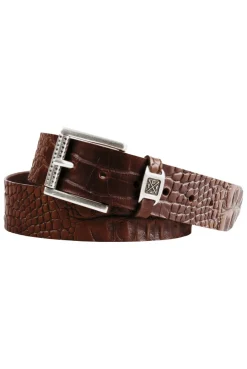 CAMP DAVID & SOCCX Ledergürtel im Used Look dark brown darkbrown Cheap