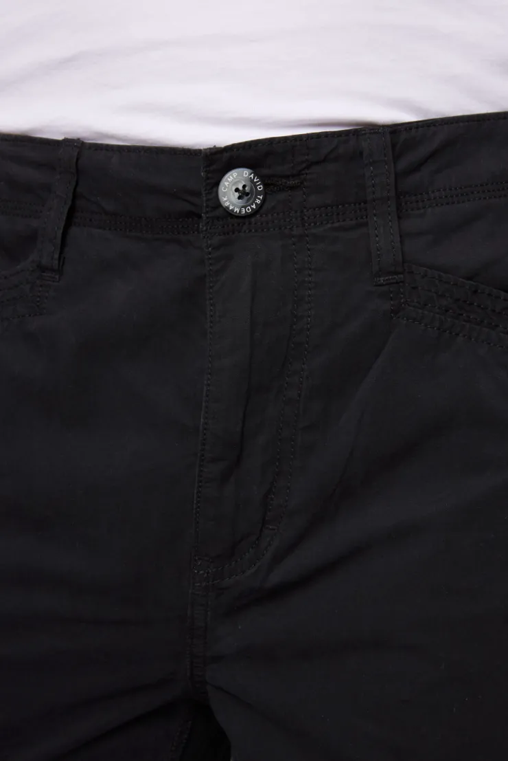 CAMP DAVID & SOCCX Leichte Cargohose mit Label Prints black Shop