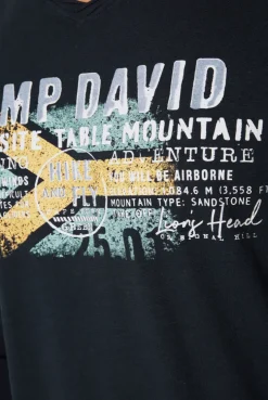 CAMP DAVID & SOCCX Longsleeve mit Flockprint blue navy bluenavy Flash Sale