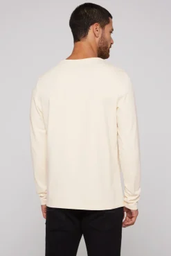 CAMP DAVID & SOCCX Longsleeve mit Logo Print ecru Cheap