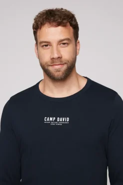 CAMP DAVID & SOCCX Longsleeve mit Logo Print blue navy bluenavy Fashion