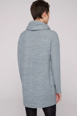 CAMP DAVID & SOCCX Meliertes Strickkleid mit Rollkragen cold grey melange coldgreymelange Shop