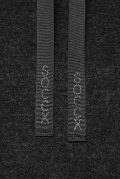 CAMP DAVID & SOCCX Meliertes Strickkleid mit Rollkragen black melange blackmelange Discount
