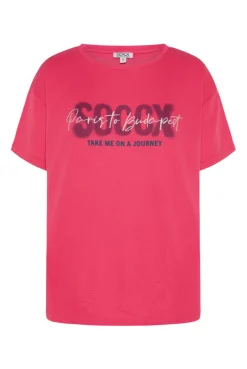 CAMP DAVID & SOCCX Oversized T-Shirt mit Logo Artwork pinky red pinkyred Shop