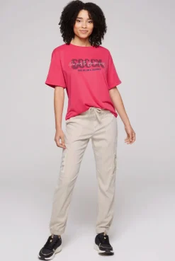 CAMP DAVID & SOCCX Oversized T-Shirt mit Logo Artwork pinky red pinkyred Shop