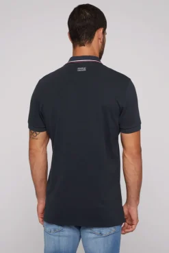 CAMP DAVID & SOCCX Pikee-Polo mit Color-Blocking und Artwork blue navy bluenavy Sale