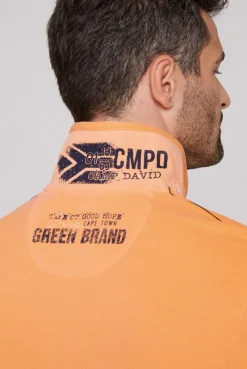 CAMP DAVID & SOCCX Pikee-Polo mit Logo-Applikationen sunrise orange sunriseorange Shop