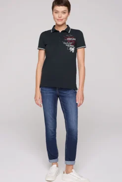 CAMP DAVID & SOCCX Pikee-Polo mit Rücken-Artwork blue navy bluenavy Outlet
