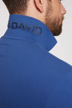 CAMP DAVID & SOCCX Pikee-Polo mit tonigem Rubber Artwork strong blue strongblue Best