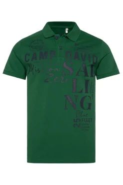 CAMP DAVID & SOCCX Pikee-Poloshirt mit Sailing Print raw green rawgreen Online