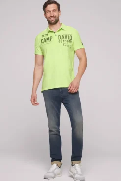 CAMP DAVID & SOCCX Polo mit Schultertapes und Logo Artwork poison ivy poisonivy Cheap