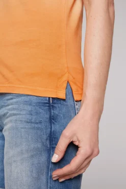 CAMP DAVID & SOCCX Poloshirt Dip Dye mit Rücken-Artwork sunstone Discount