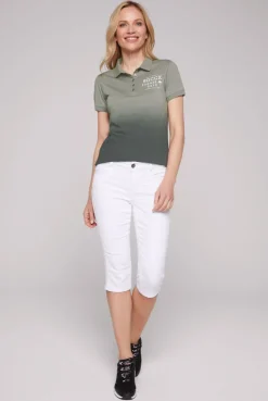 CAMP DAVID & SOCCX Poloshirt Dip Dye mit Rücken-Artwork sage green sagegreen Shop