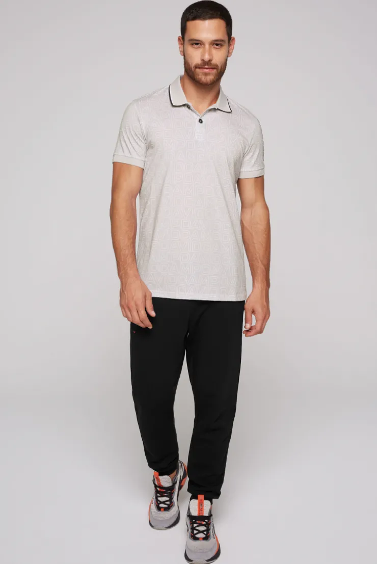 CAMP DAVID & SOCCX Poloshirt mit All Over Print shell Flash Sale