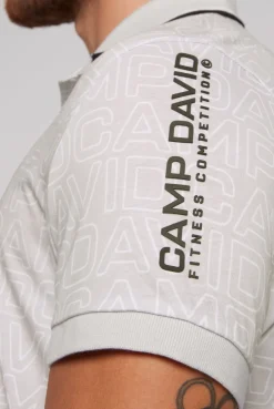 CAMP DAVID & SOCCX Poloshirt mit All Over Print shell Shop