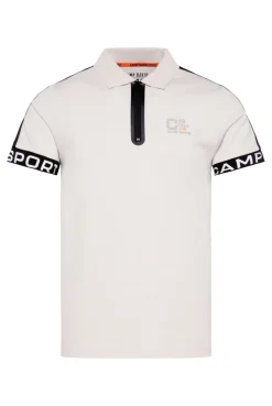 CAMP DAVID & SOCCX Poloshirt mit Zipper und reflektierenden Prints shell Shop