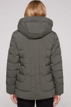 CAMP DAVID & SOCCX Puffer-Jacke mit abtrennbarer Kapuze olive Best