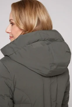 CAMP DAVID & SOCCX Puffer-Jacke mit abtrennbarer Kapuze olive Best