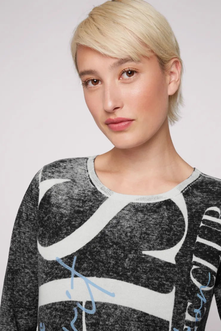 CAMP DAVID & SOCCX Pullover mit Acid Prints black New