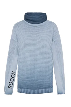 CAMP DAVID & SOCCX Pullover mit Rollkragen und Intarsia-Logo smoky sky smokysky Shop
