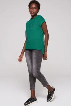 CAMP DAVID & SOCCX Pullunder mit Kapuze und Mesh-Struktur bottle green bottlegreen Flash Sale