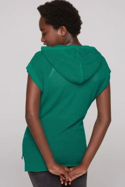 CAMP DAVID & SOCCX Pullunder mit Kapuze und Mesh-Struktur bottle green bottlegreen Flash Sale