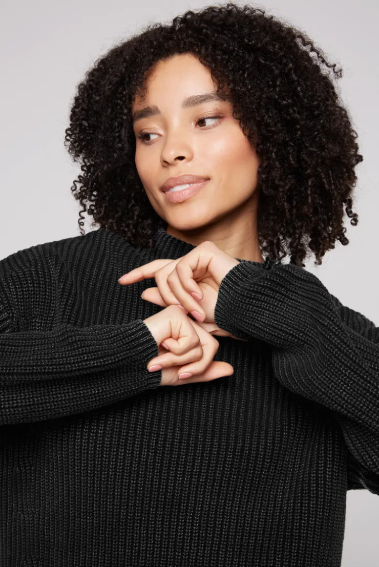 CAMP DAVID & SOCCX Rippstrickpullover Stone Washed black Online