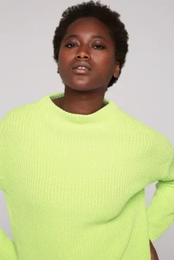 CAMP DAVID & SOCCX Rippstrickpullover Stone Washed yellow lime yellowlime Best Sale