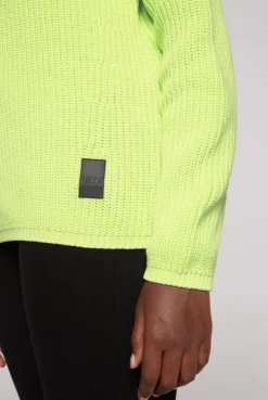 CAMP DAVID & SOCCX Rippstrickpullover Stone Washed yellow lime yellowlime Best Sale