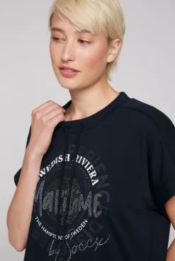 CAMP DAVID & SOCCX Ärmelloses Shirt mit Artwork aus Schmucksteinen blue navy bluenavy Store