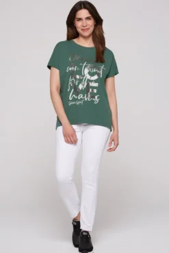 CAMP DAVID & SOCCX Ärmelloses Shirt mit Folienprint dark green darkgreen Fashion