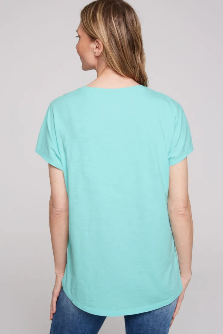 CAMP DAVID & SOCCX Ärmelloses Shirt mit Folienprint flash aqua flashaqua Shop