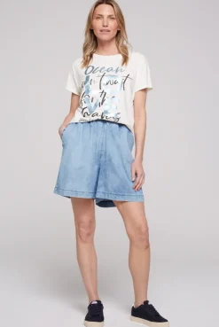CAMP DAVID & SOCCX Ärmelloses Shirt mit Folienprint ivory Best Sale