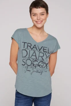 CAMP DAVID & SOCCX Ärmelloses Shirt mit V-Ausschnitt und Artwork grey green | L greygreen Best Sale