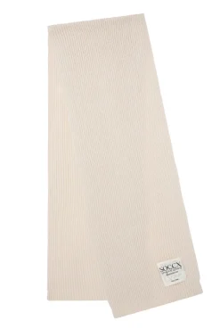 CAMP DAVID & SOCCX Schal in Rippstrick mit Label Patch faded beige fadedbeige Fashion