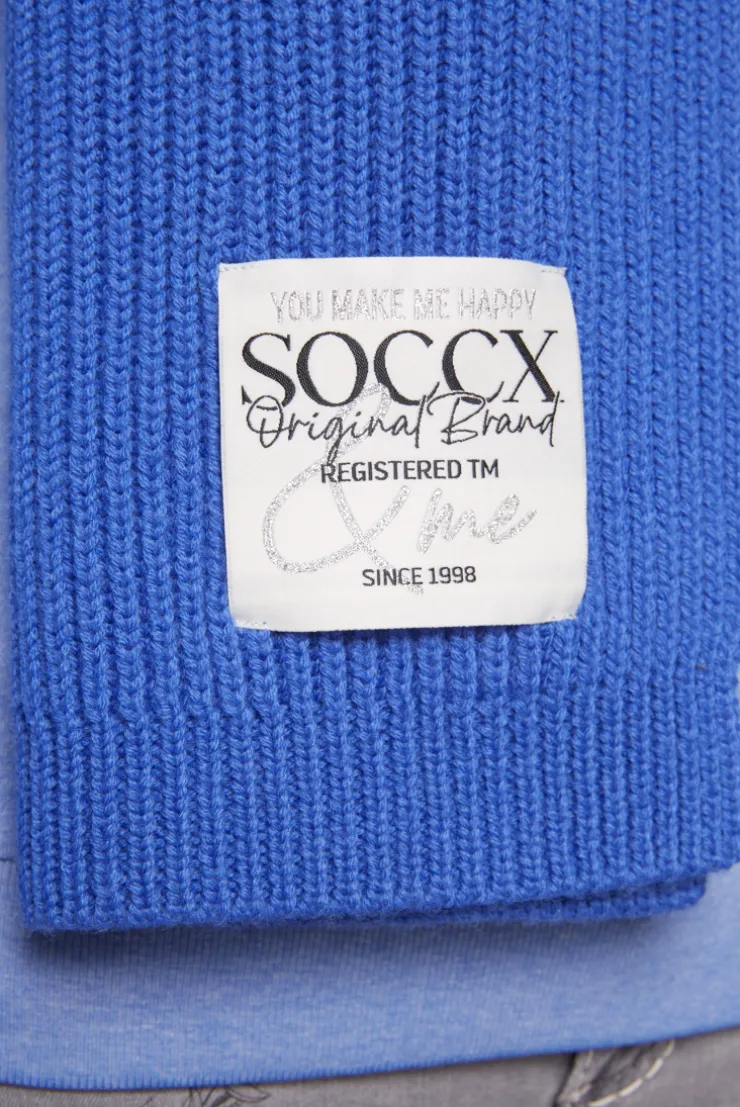 CAMP DAVID & SOCCX Schal in Rippstrick mit Label Patch vividblue Shop