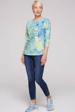 CAMP DAVID & SOCCX Shirt mit All Over Print und 3/4-Ärmeln ivory Store