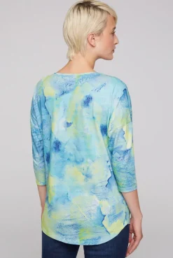 CAMP DAVID & SOCCX Shirt mit All Over Print und 3/4-Ärmeln ivory Store