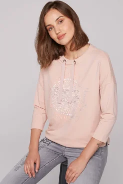 CAMP DAVID & SOCCX Shirt mit Stehkragen und Artwork rose blush roseblush Best