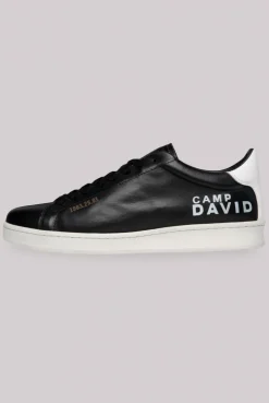 CAMP DAVID & SOCCX Sneaker aus Leder mit Logo Prints black Cheap