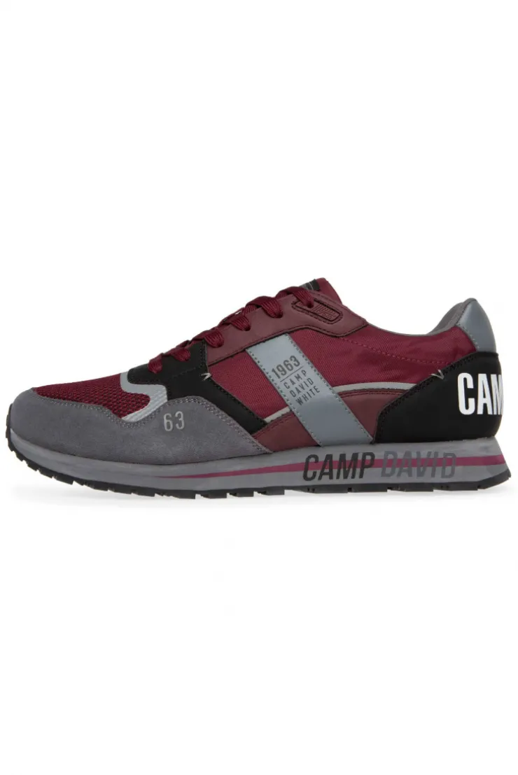 CAMP DAVID & SOCCX Sneaker im Retro Look burgundy Clearance