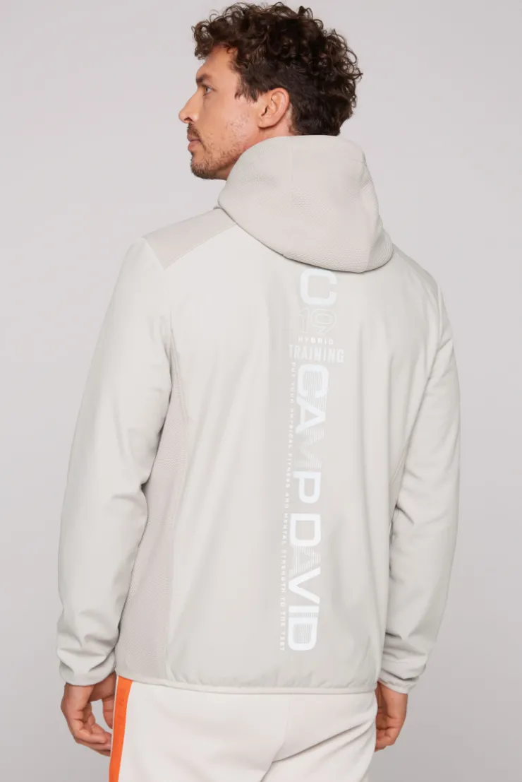 CAMP DAVID & SOCCX Softjacke im Materialmix mit Kapuze shell Shop