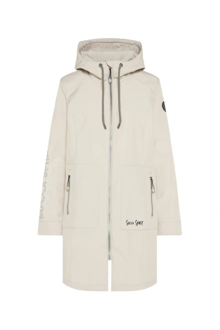 CAMP DAVID & SOCCX Softshellmantel mit Kapuze dark kitt darkkitt New