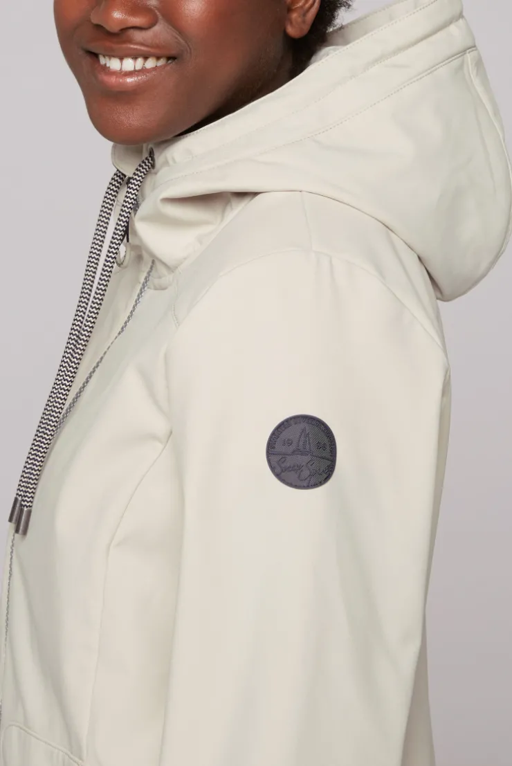 CAMP DAVID & SOCCX Softshellmantel mit Kapuze dark kitt darkkitt New