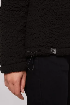 CAMP DAVID & SOCCX Sport-Jacke im Sherpa-Look black Outlet