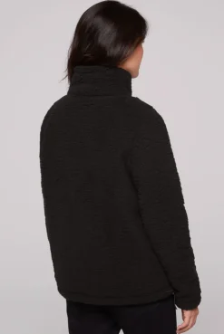 CAMP DAVID & SOCCX Sport-Jacke im Sherpa-Look black Store
