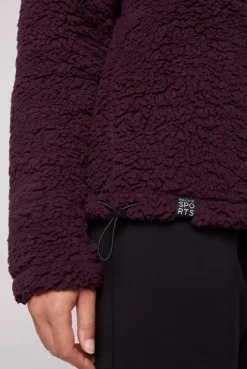 CAMP DAVID & SOCCX Sport-Jacke im Sherpa-Look deep plum deepplum Best Sale