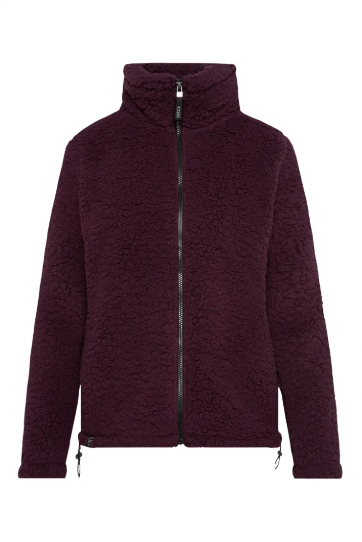CAMP DAVID & SOCCX Sport-Jacke im Sherpa-Look deep plum deepplum Hot