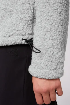 CAMP DAVID & SOCCX Sport-Jacke im Sherpa-Look grey melange greymelange Outlet
