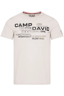 CAMP DAVID & SOCCX Sport-T-Shirt mit Artwork shell Cheap
